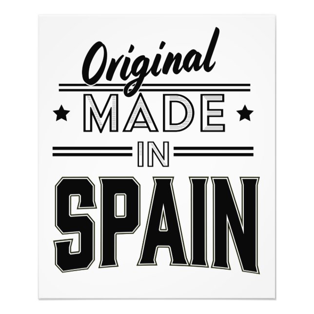 Original aus Spanien Fotodruck (Vorne)