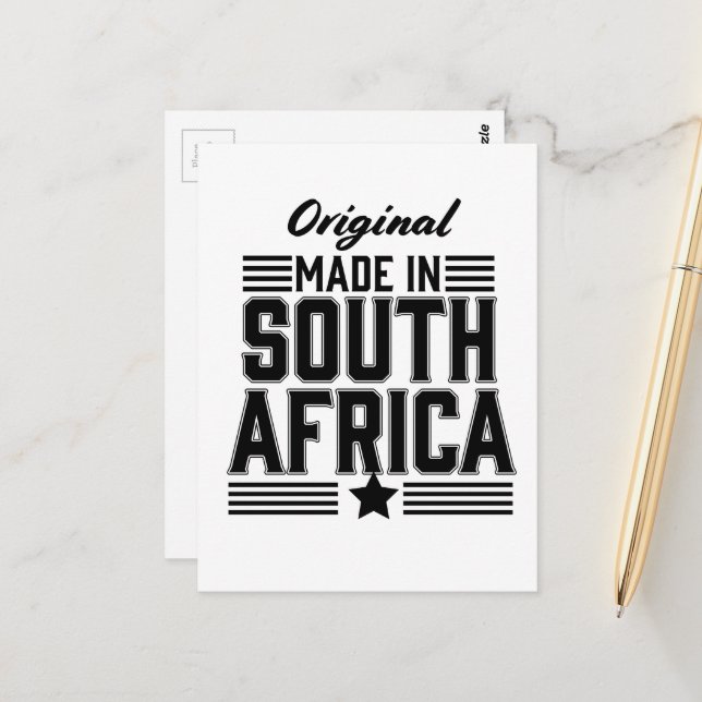 Original aus Südafrika Postkarte (Vorderseite/Rückseite Beispiel)