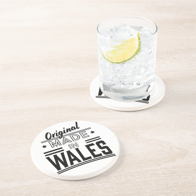 Original aus Wales Getränkeuntersetzer (Seite)