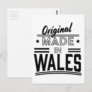 Original aus Wales Postkarte