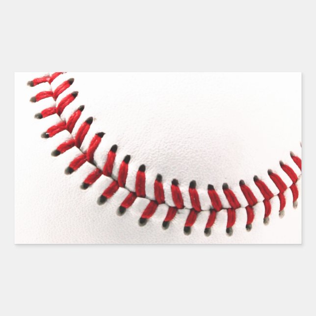 Original Baseball Rechteckiger Aufkleber (Vorderseite)