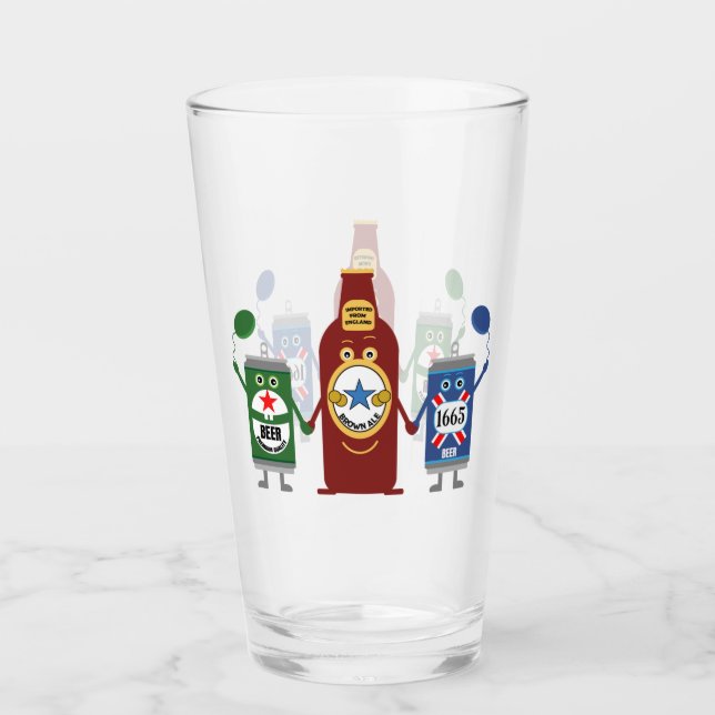 Original Bierliebhaber Geschenke Glas (Vorderseite)