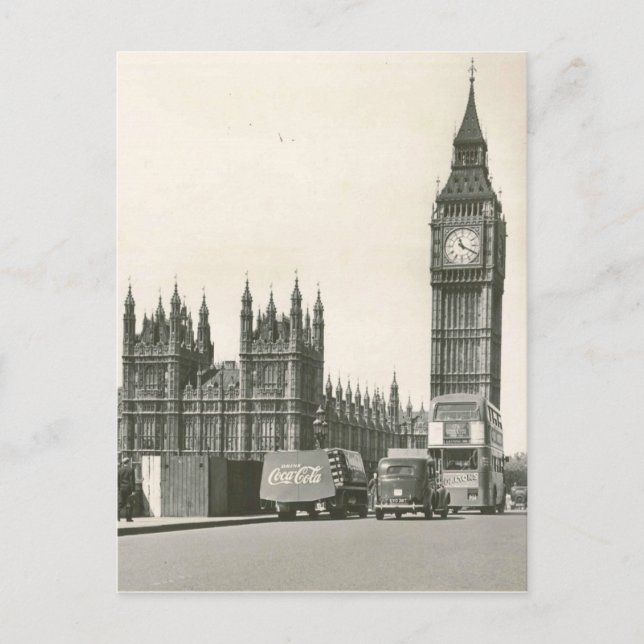 Original Big ben 1953 Foto Postkarte (Vorderseite)