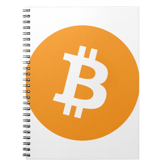 Original Bitcoin (BTC)-Logo Notizblock (Vorderseite)