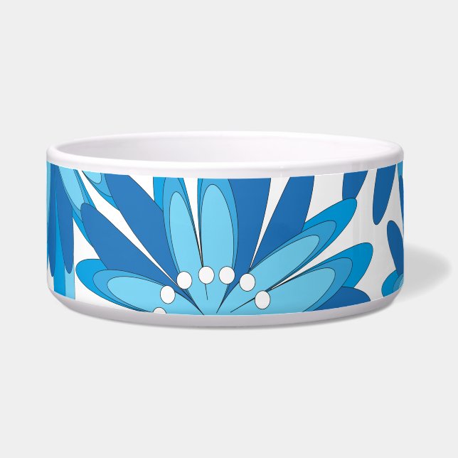 Original blaue Blumen Napf (Vorderseite)