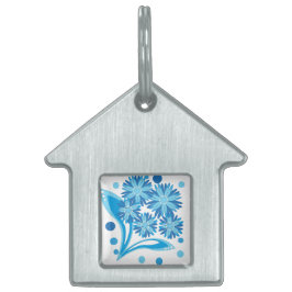 Original blaue Blumen Tiermarke