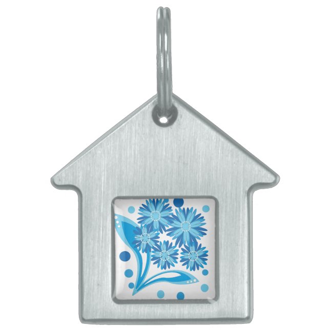 Original blaue Blumen Tiermarke (Vorderseite)