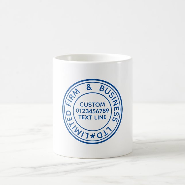 Original Blaue Briefmarke Erstellen Sie Ihren eige Kaffeetasse (Mittel)