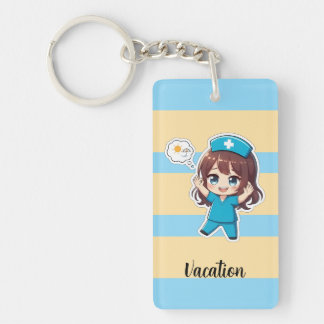 Original Chibi Krankenschwester 3.0 - Urlaubszeit Schlüsselanhänger