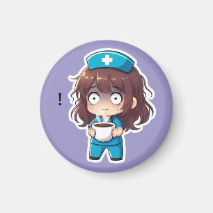 Original Chibi Nurse 2.0 - Vollständiger Burnout Magnet