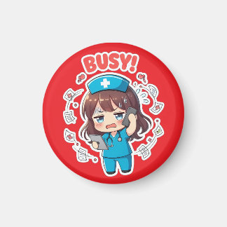 Original Chibi Nurse 3.0 - Beschäftigt Magnet