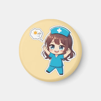 Original Chibi Nurse 3.0 - Vacation Time Magnet