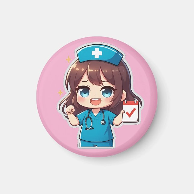 Original Chibi Nurse - Nursing Life Magnet (Vorne)