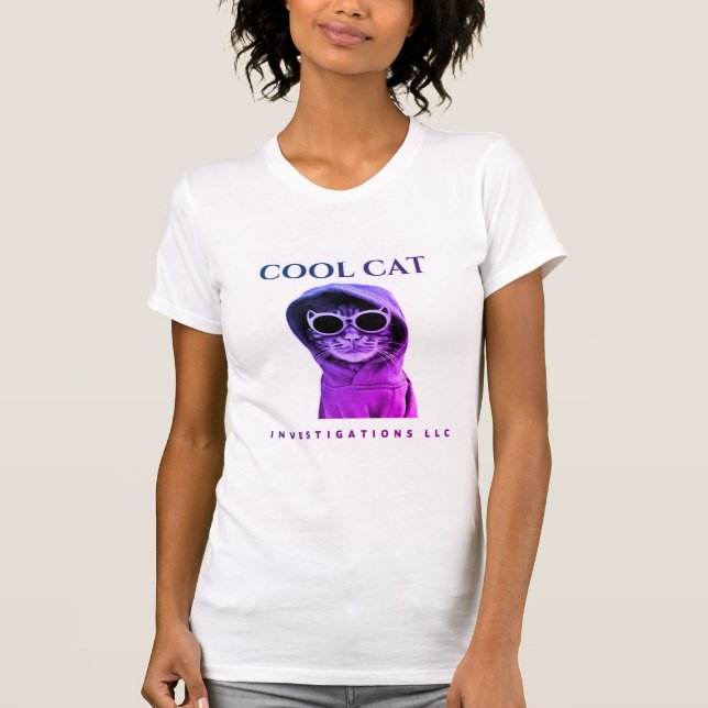 Original Cooles Katzenlogo - Traubenverlauf T-Shirt (Vorderseite)