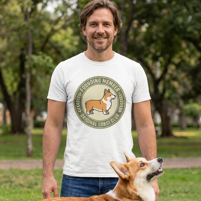 Original Corgi Club Founding Member Funny T-Shirt (Von Creator hochgeladen)
