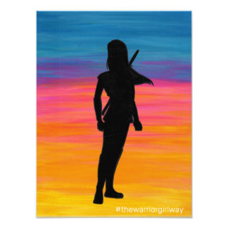 Original Cover Art von "The Warrior Girl Way" Fotodruck