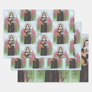 Original Crazy Cat Lady Gertrude Patron Cats Geschenkpapier Set