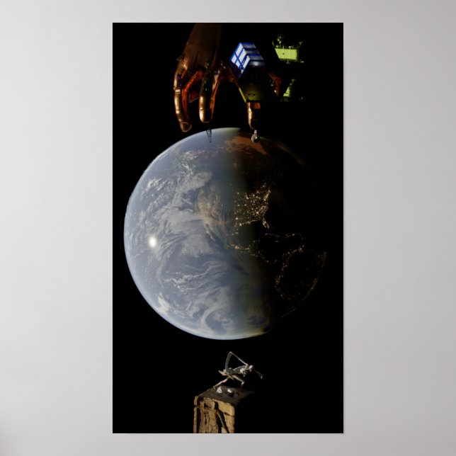 original custom print #1 SPACE SCIFI Poster (Vorne)