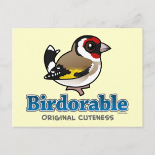 Original Cuteness European Goldfinch Postkarte