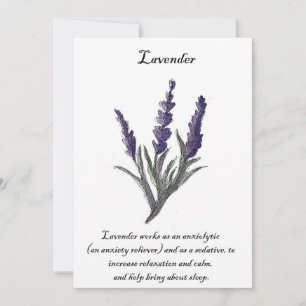 Original Design Lavendelkarte Karte