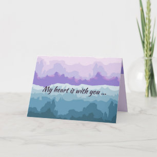 Original Digital Art on Sympathy Card Karte