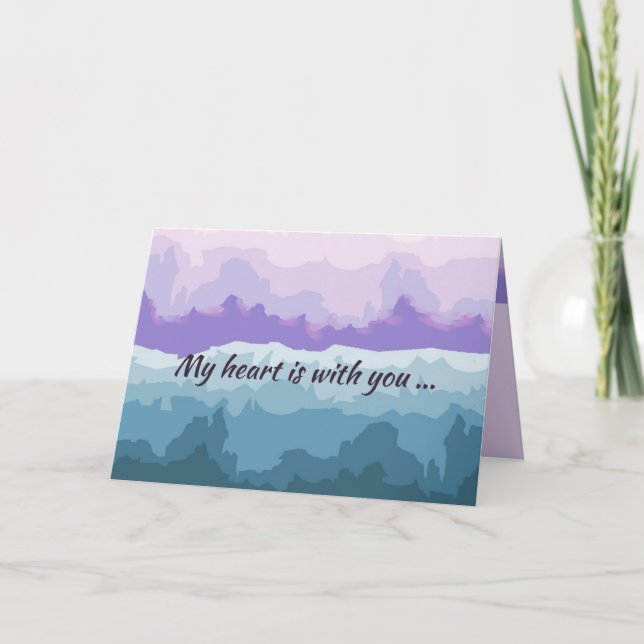 Original Digital Art on Sympathy Card Karte (Vorderseite)