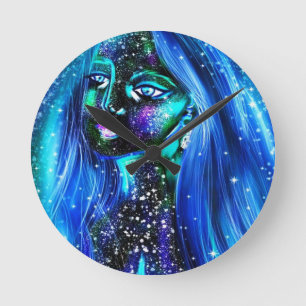 original digital art wall Clock, 8" runder Acrylic Runde Wanduhr