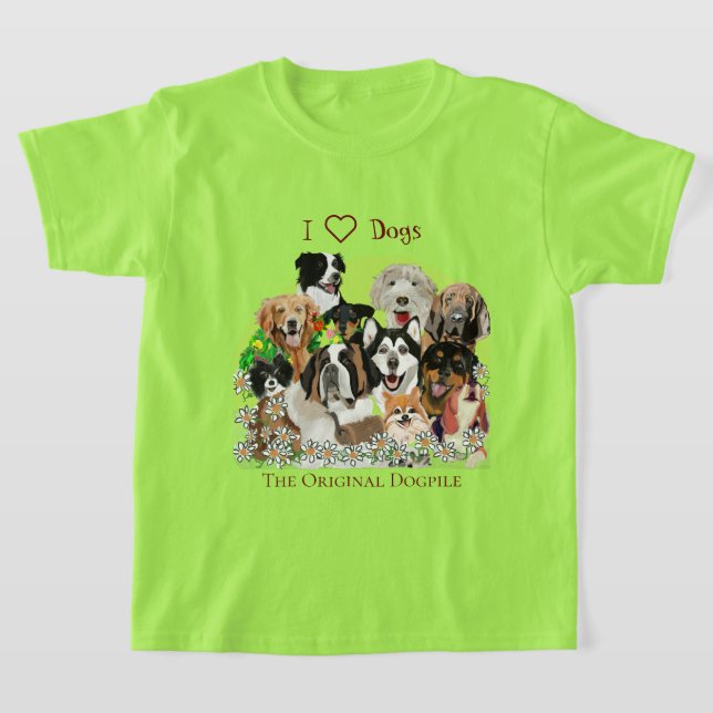 Original Dogpix Niedliche Haustiere, Text T-Shi pe T-Shirt (Ablage )