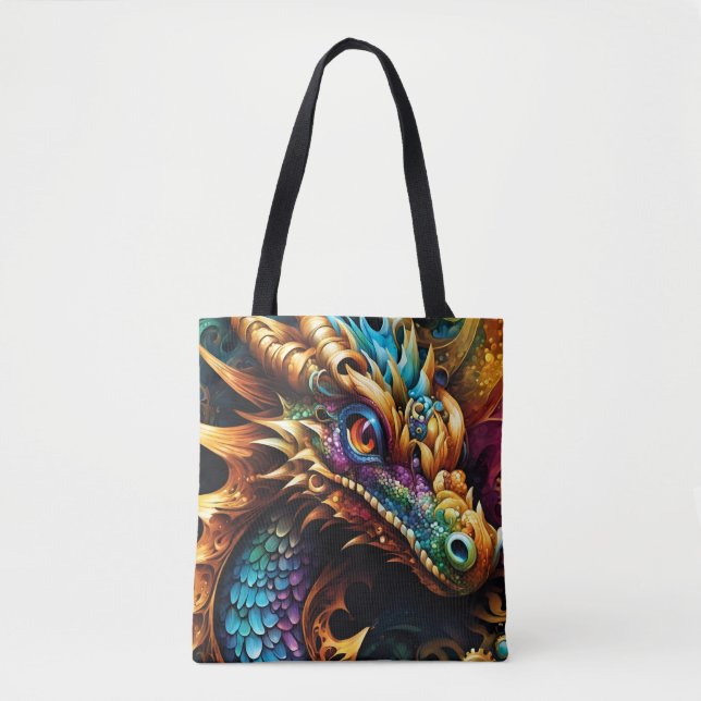 Original Dragon-Kissen im Steampunk-Stil Tasche (Vorderseite)