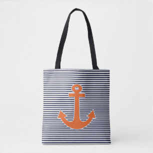 Original Embroidery Anchor Captain Nautical Tasche