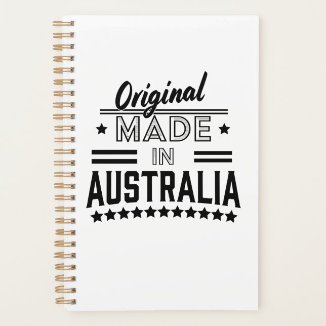 Original fabriqué dans le bouton Australie (Devant)