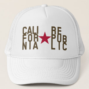 Original Fashion Text Design Kalifornien Republik Truckerkappe