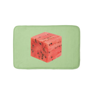 Original Fresh Sweet Red Watermelon Food Cube Badematte