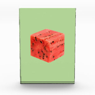 Original Fresh Sweet Red Watermelon Food Cube Fotoblock