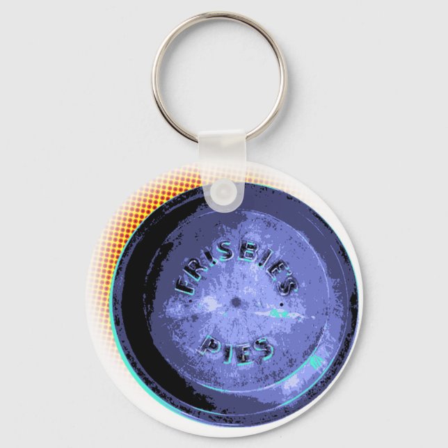 Original Frisbee Pie Tin Pop-Art Schlüsselanhänger (Vorderseite)
