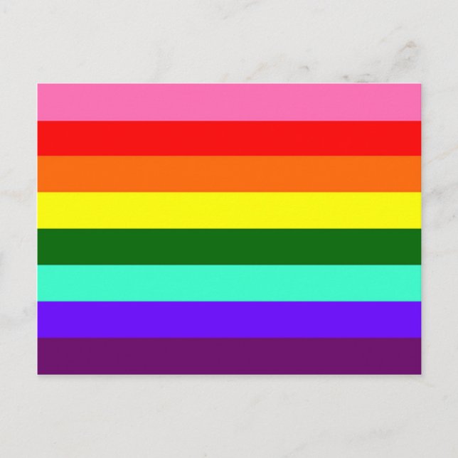 Original-Gay Pride-Flag Postkarte (Vorderseite)