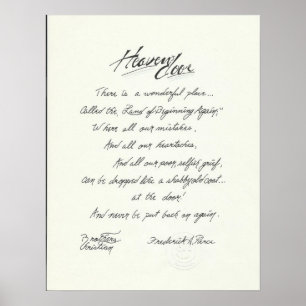 Original Gedicht & Kunst vom Glauben zu Glaubensmi Poster