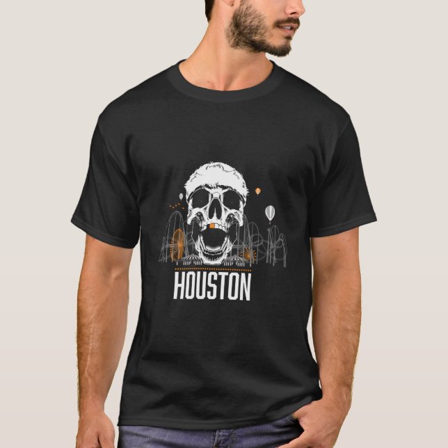Original Gold Tooth Houston Skully T-Shirt (Vorderseite)