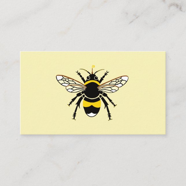 Original Graphic BEE - Gefährdete Arten Gelb Visitenkarte (Vorderseite)