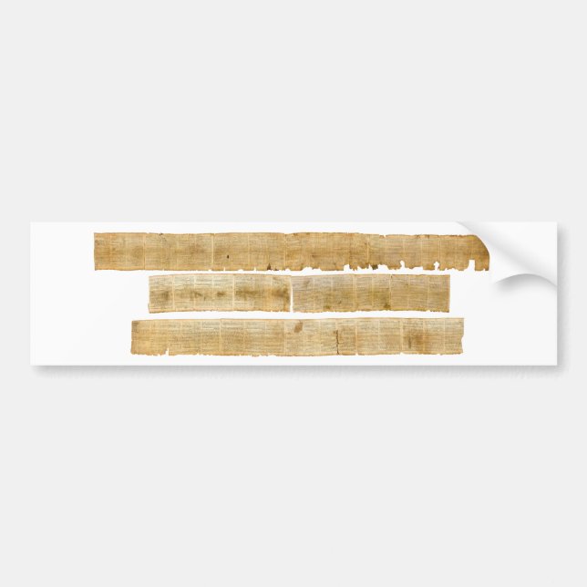 ORIGINAL Great Isaiah Scroll Dead Sea Scrolls Autoaufkleber (Vorne)