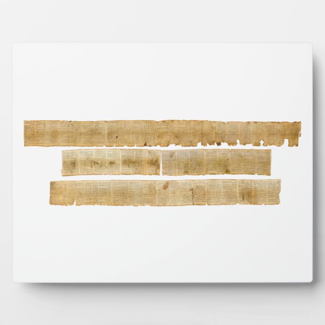 ORIGINAL Great Isaiah Scroll Dead Sea Scrolls Fotoplatte (Vorderseite)