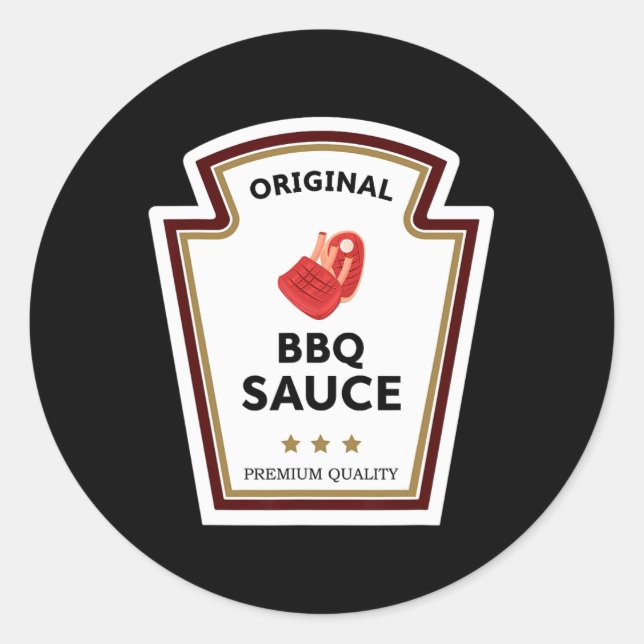 Original Grillen Sauce Condition Group Kostüm Runder Aufkleber (Vorderseite)