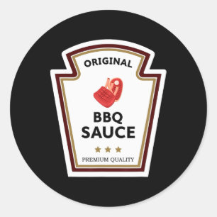 Original Grillen Sauce Condition Group Kostüm Runder Aufkleber