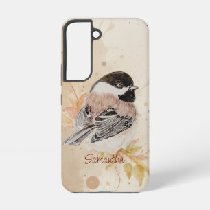 Original handgemaltes Wasserfarben-Kohlmeisen-Voge Samsung Galaxy Hülle