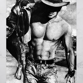Original handgezeichnet Sexy Cowboy Man for Men