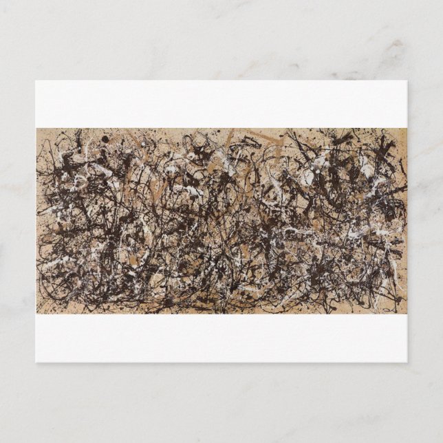 Original Herbst-Pollock-Farbe Postkarte (Vorderseite)