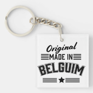 Original hergestellt in Belgien Schlüsselanhänger