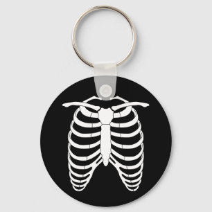 Original Horror Ribcage eines Skeletts Halloween Schlüsselanhänger
