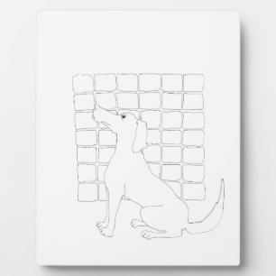 Original Hund Zeichnend Chinesischer Hund Jahr 201 Fotoplatte
