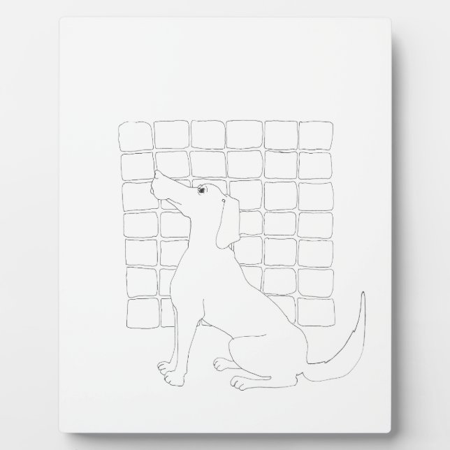 Original Hund Zeichnend Chinesischer Hund Jahr 201 Fotoplatte (Vorderseite)